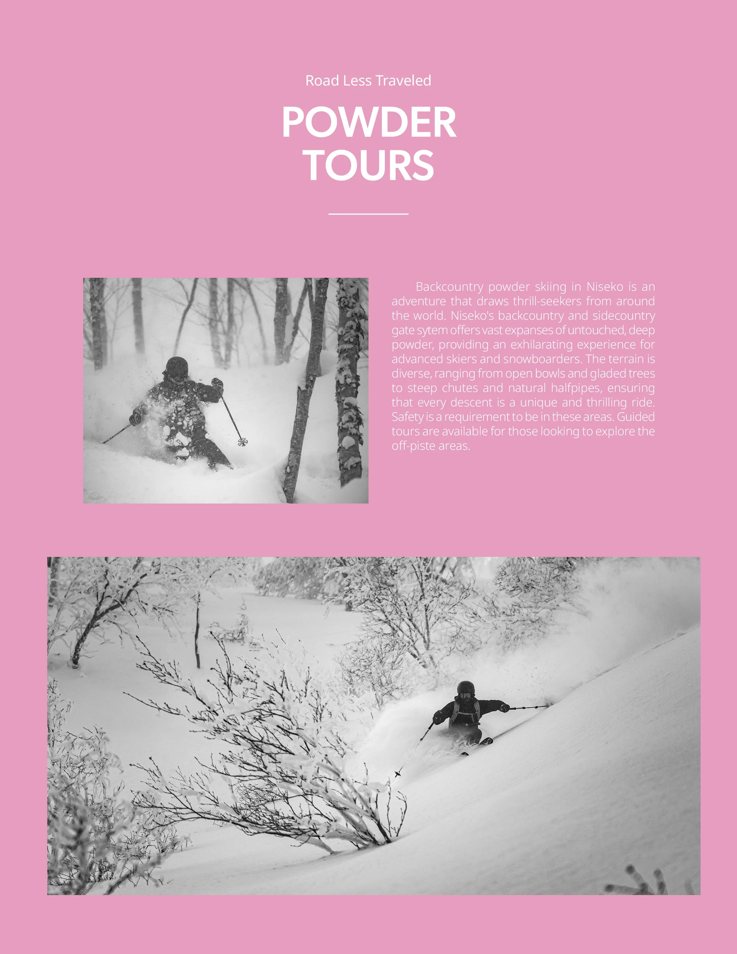 Powder Tour — FRESH TRACKS